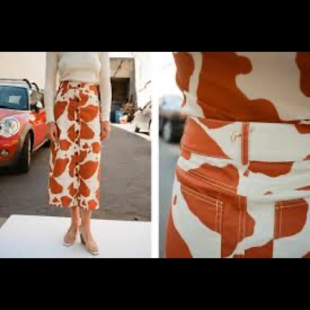 🤎NWT sold out! 🐄 Lisa says Gah! Cow print skirt